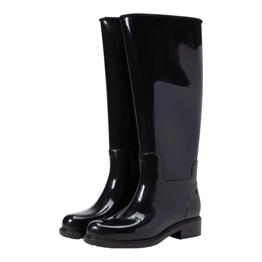MELISSA FULLNESS Women's Black Knee-High Winter & Rain Boots BNIB
